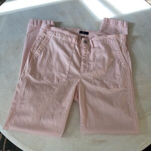 J.Crew Light Pink Straight Casual Cotton Stretch Pants Style H6841 Size 32 Tall